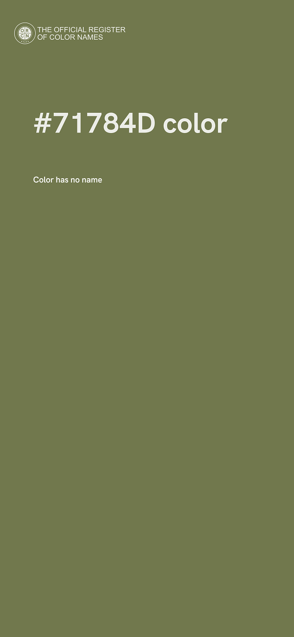 #71784D color image