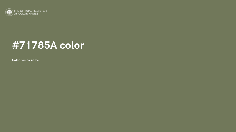 #71785A color image
