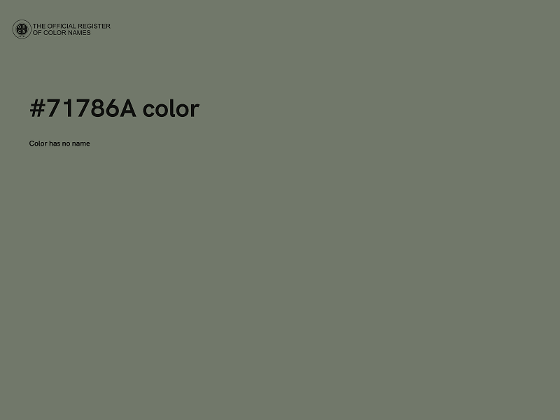 #71786A color image