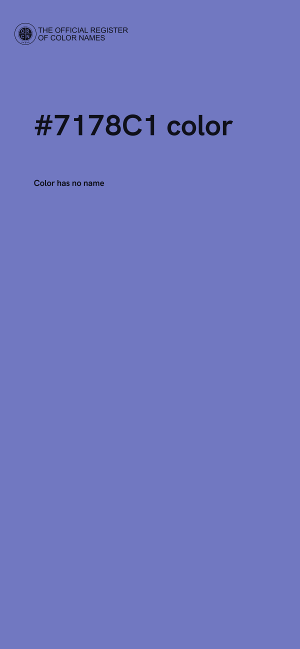 #7178C1 color image