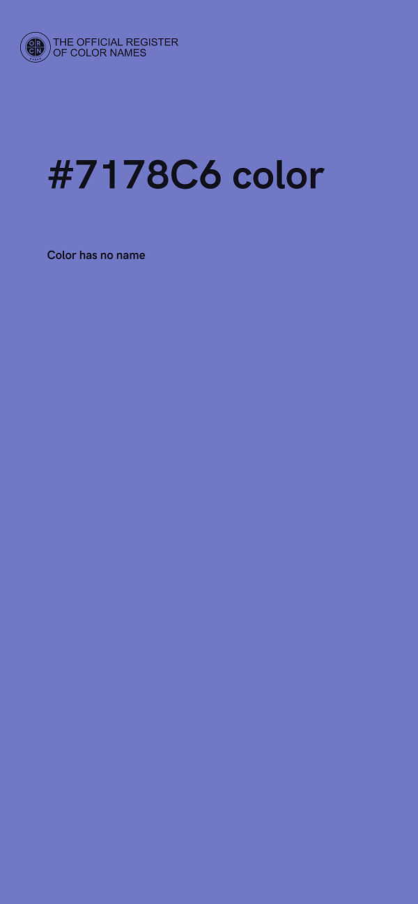 #7178C6 color image