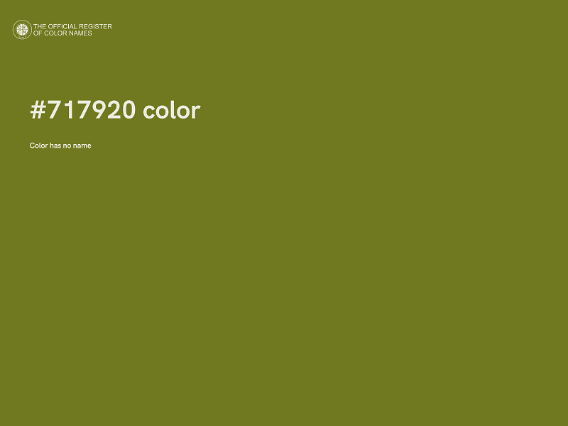 #717920 color image