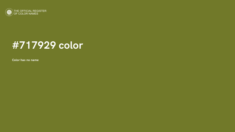 #717929 color image