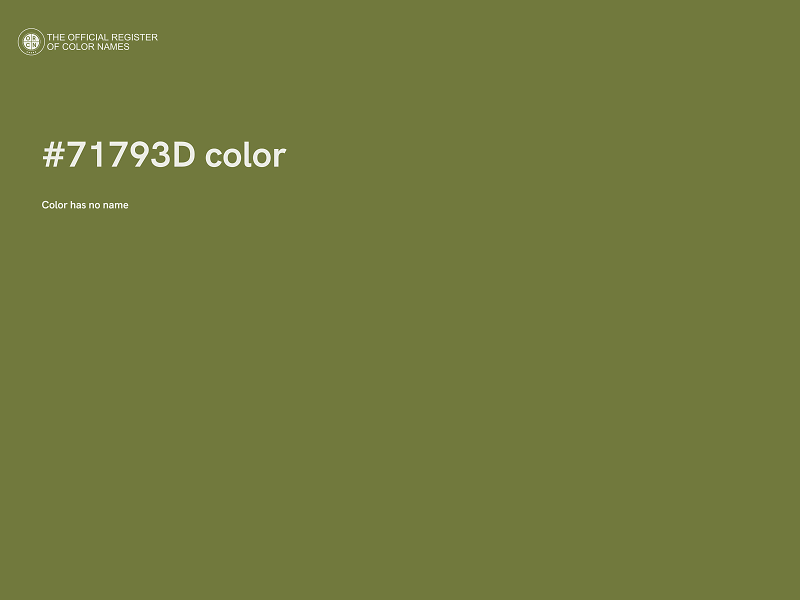 #71793D color image