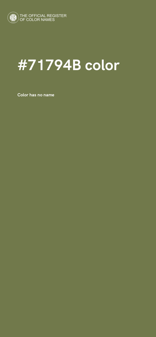 #71794B color image