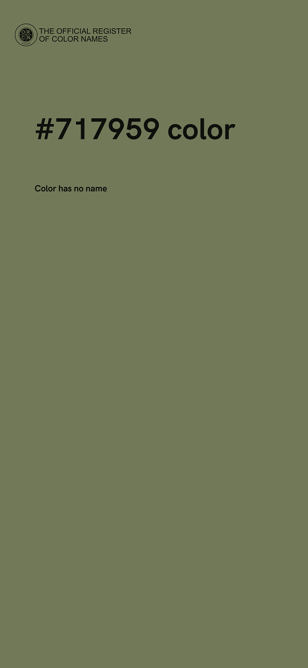 #717959 color image
