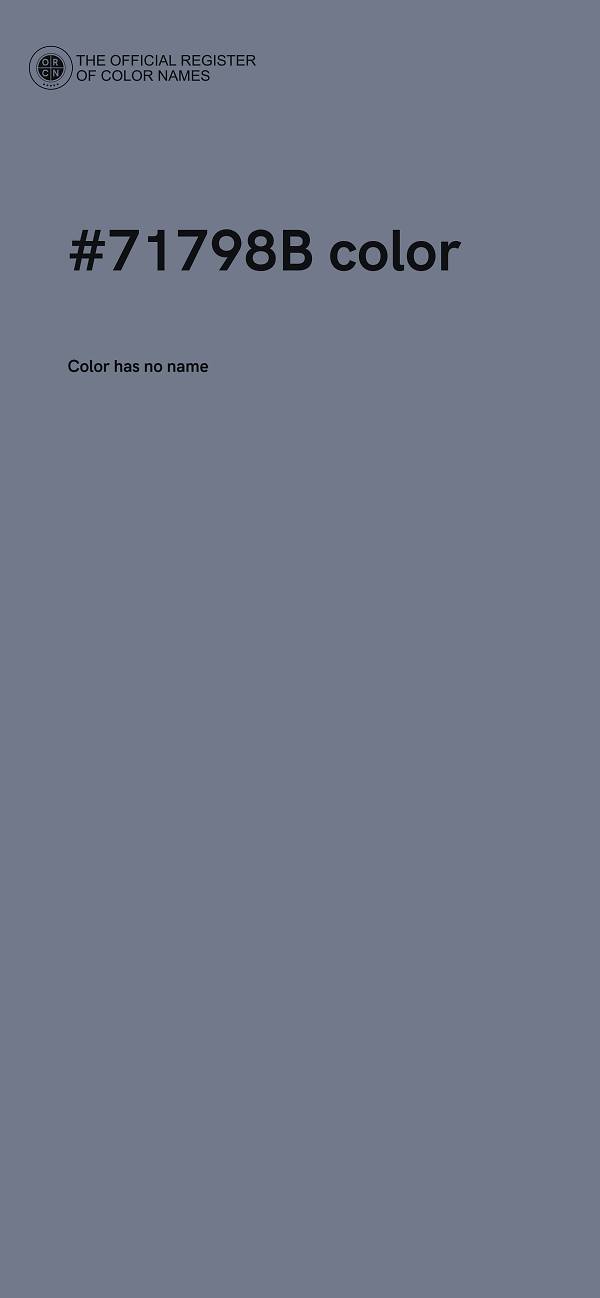 #71798B color image