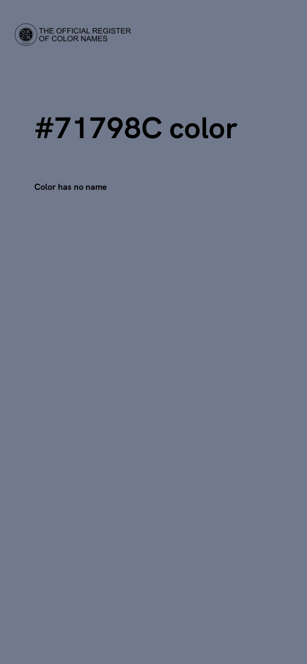 #71798C color image