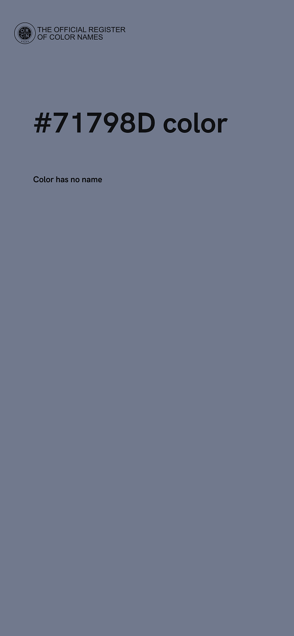 #71798D color image