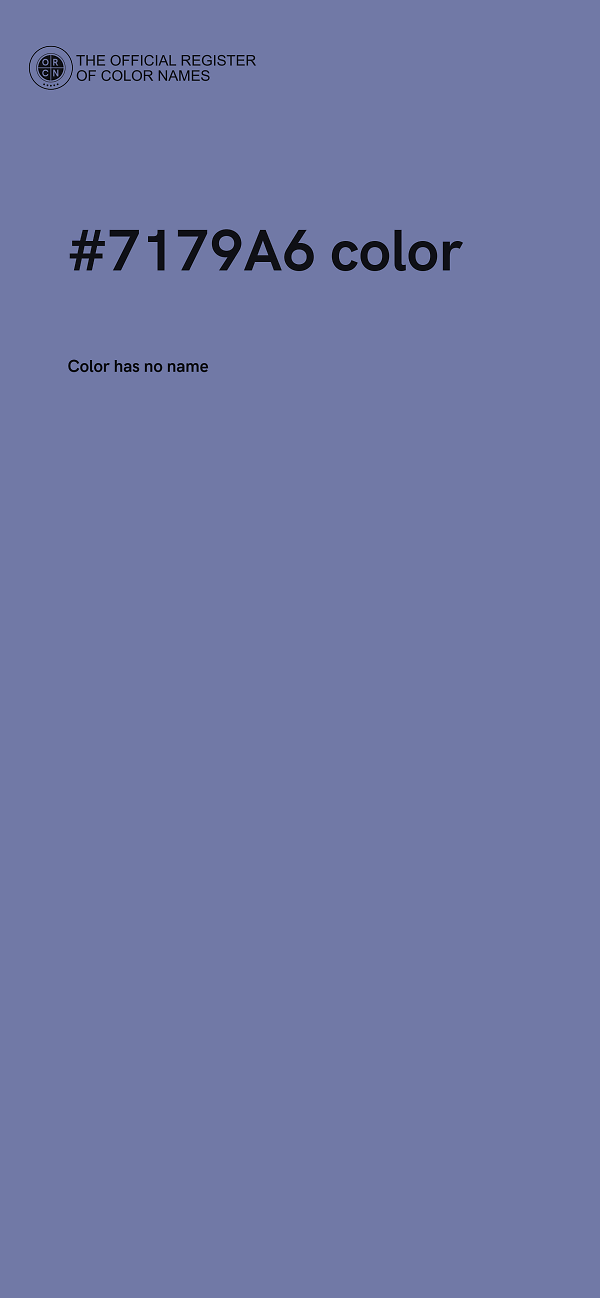 #7179A6 color image