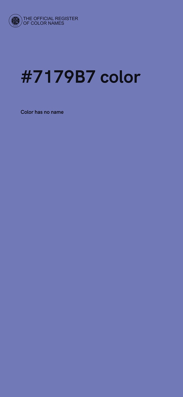 #7179B7 color image