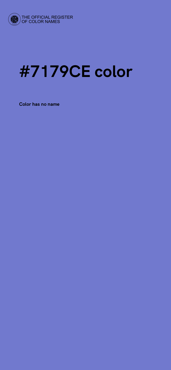 #7179CE color image