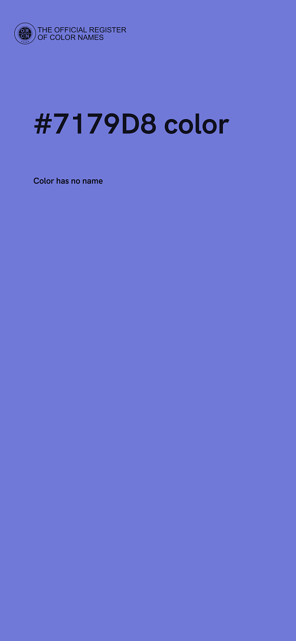 #7179D8 color image