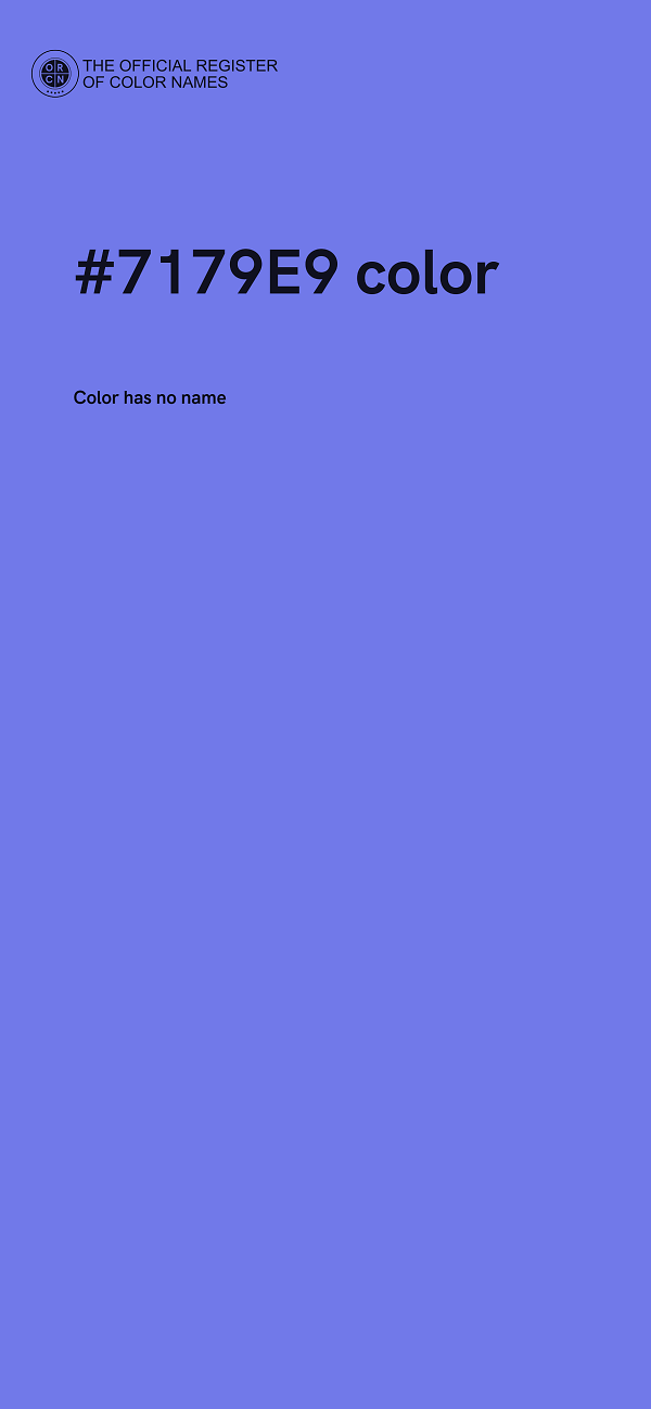 #7179E9 color image