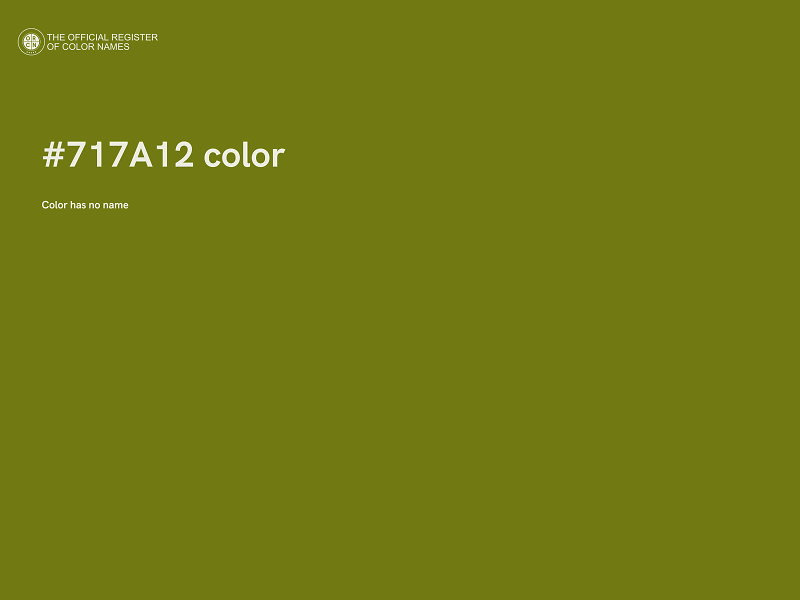 #717A12 color image