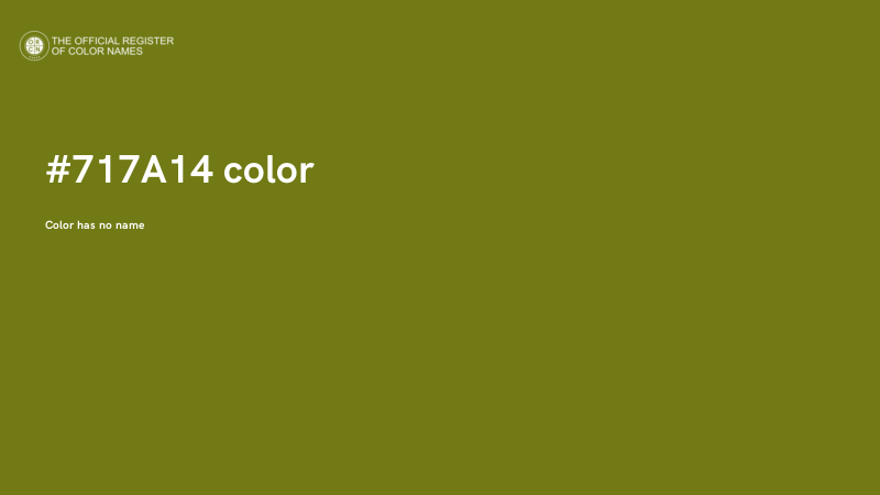 #717A14 color image