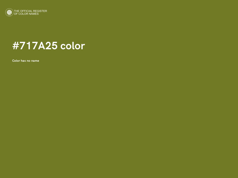 #717A25 color image