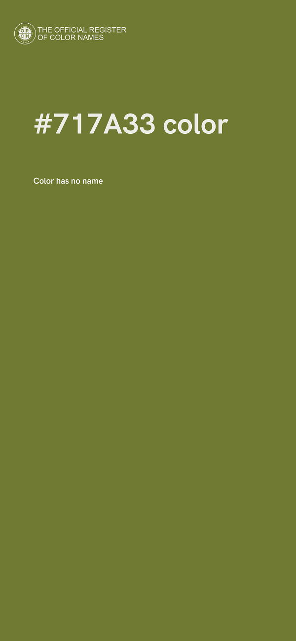 #717A33 color image