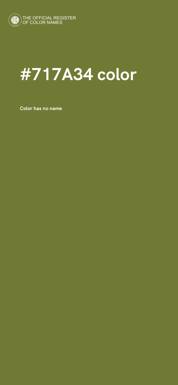 #717A34 color image