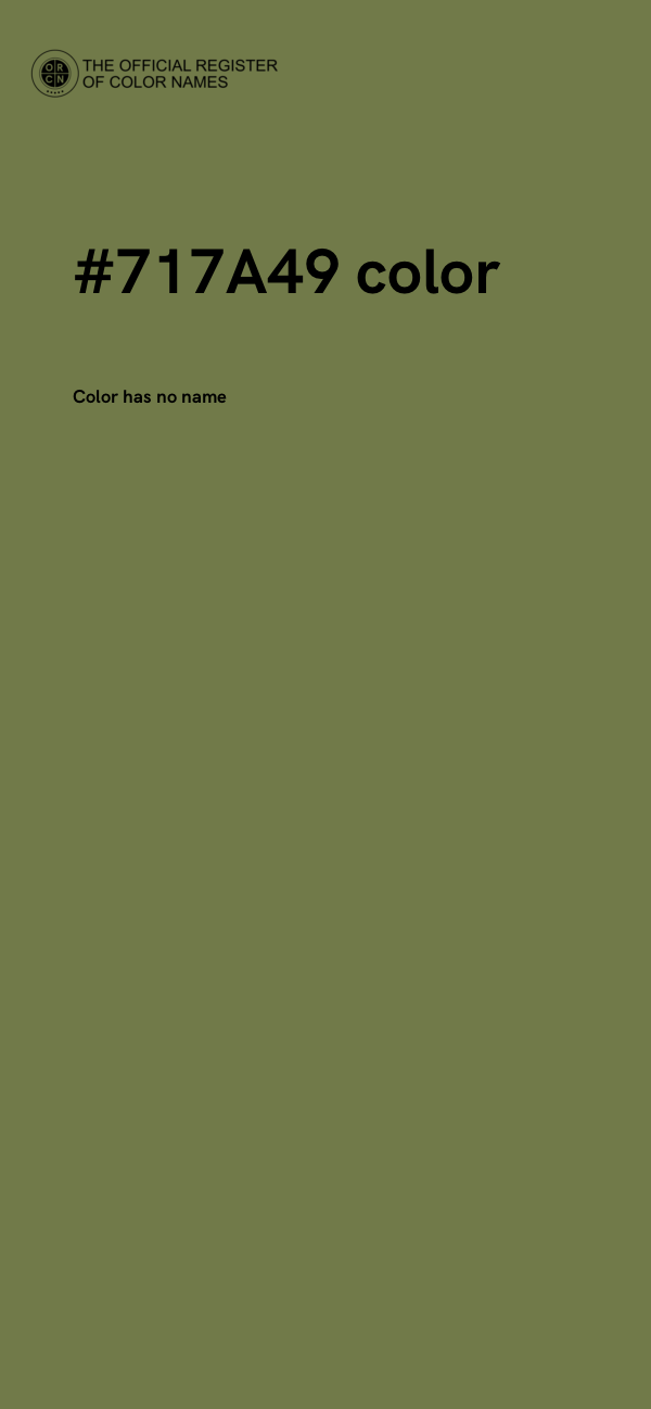 #717A49 color image