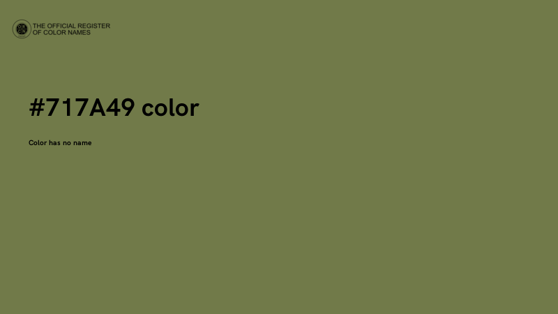 #717A49 color image