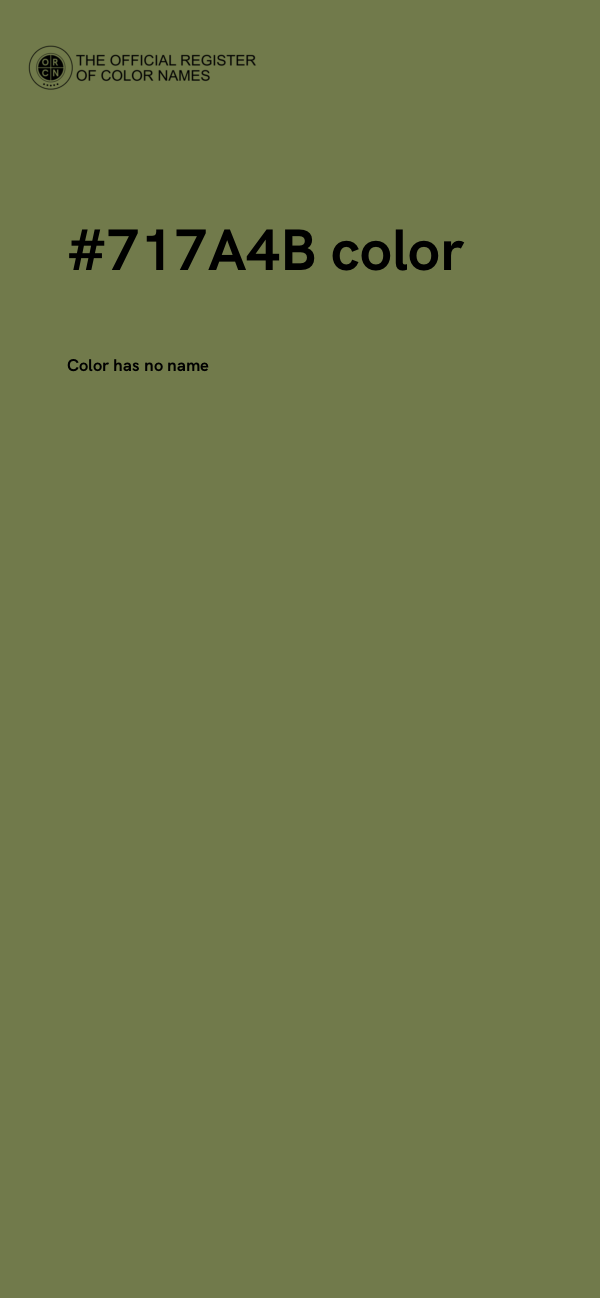 #717A4B color image