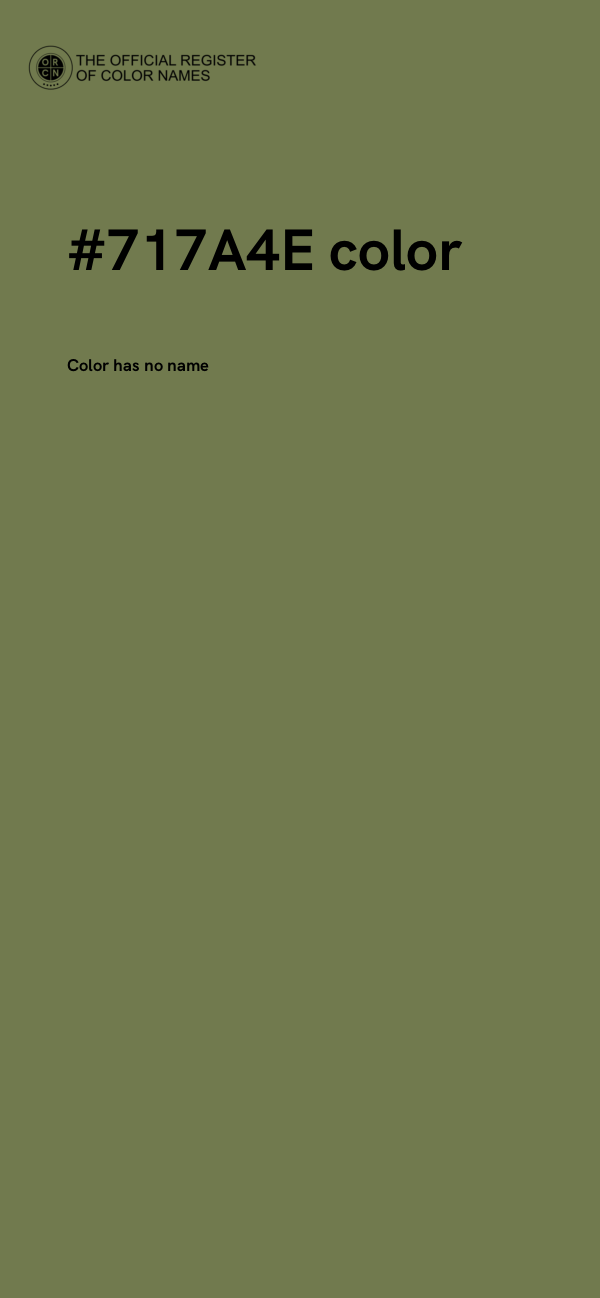 #717A4E color image