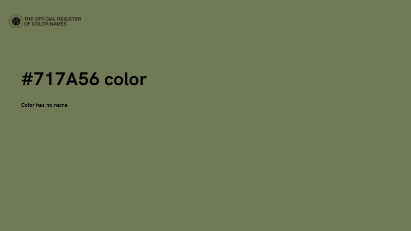#717A56 color image