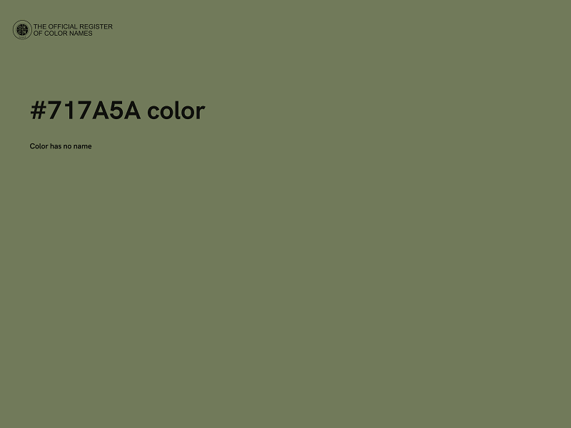 #717A5A color image