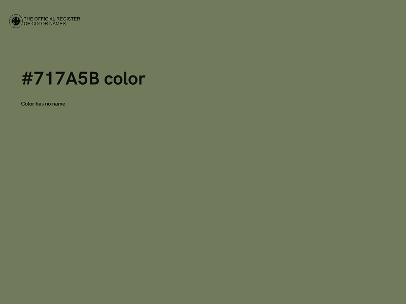 #717A5B color image