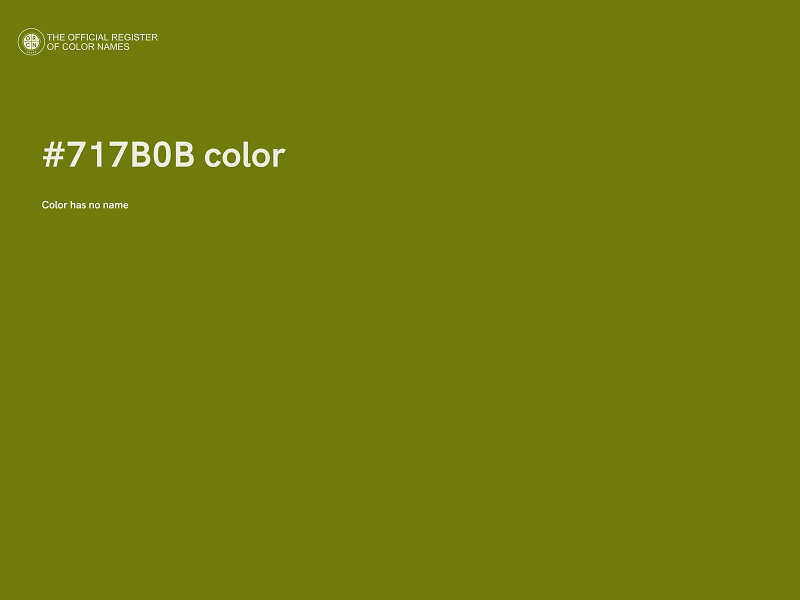 #717B0B color image