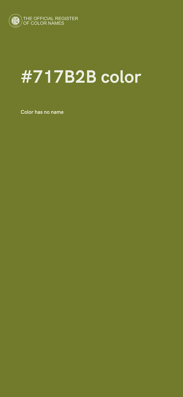 #717B2B color image
