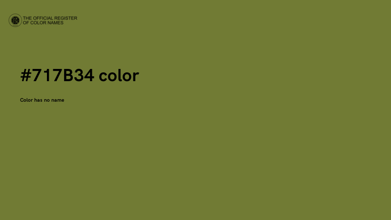 #717B34 color image