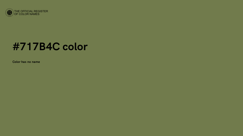 #717B4C color image