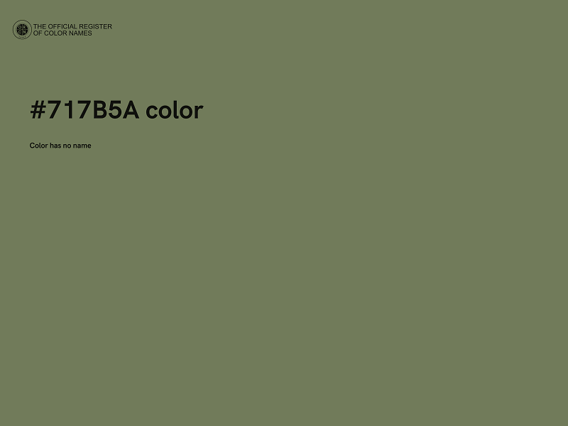 #717B5A color image