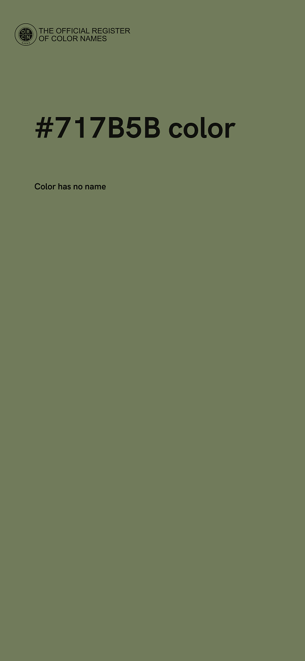 #717B5B color image