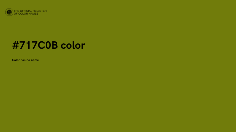 #717C0B color image