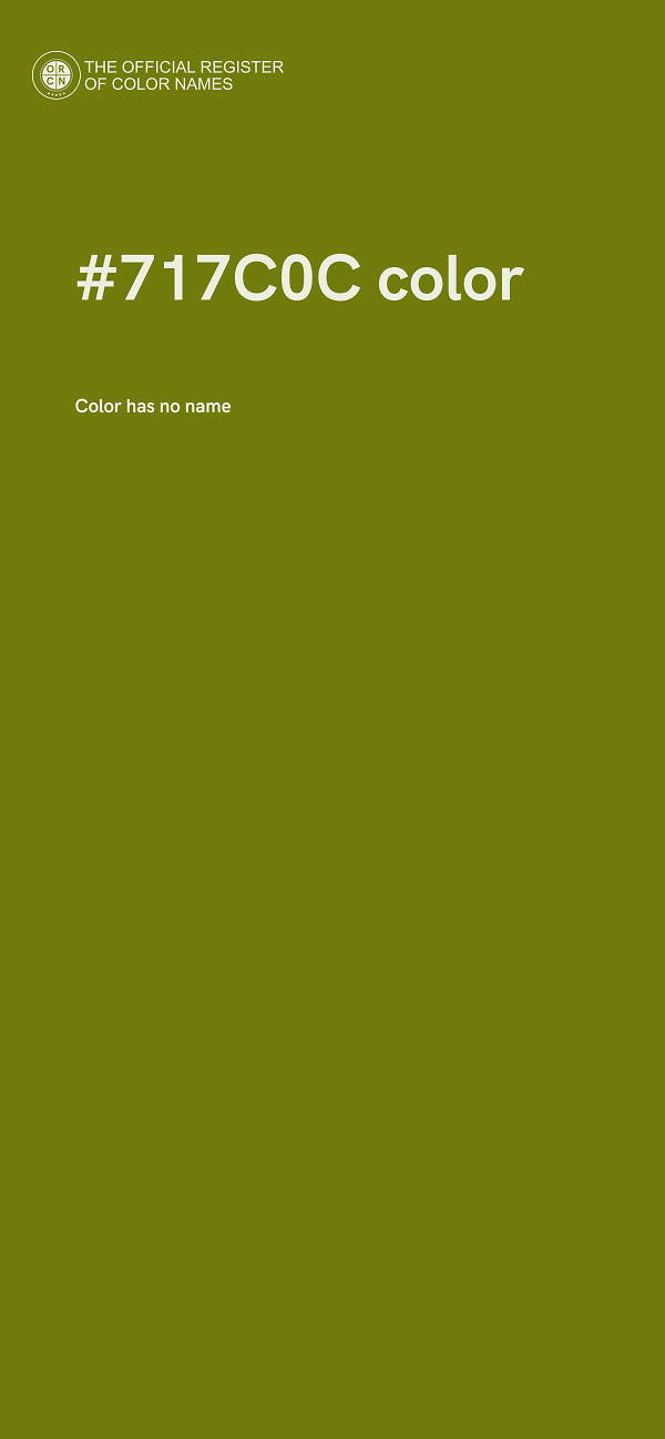 #717C0C color image