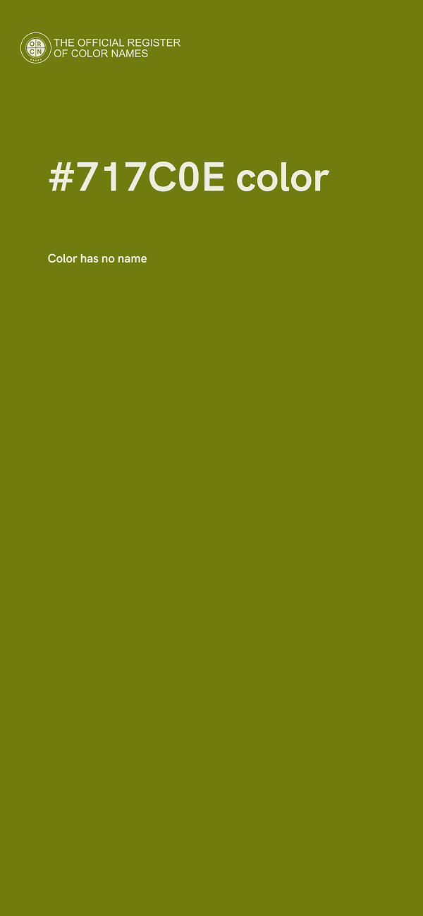 #717C0E color image
