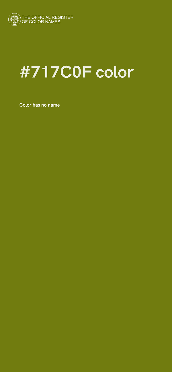 #717C0F color image