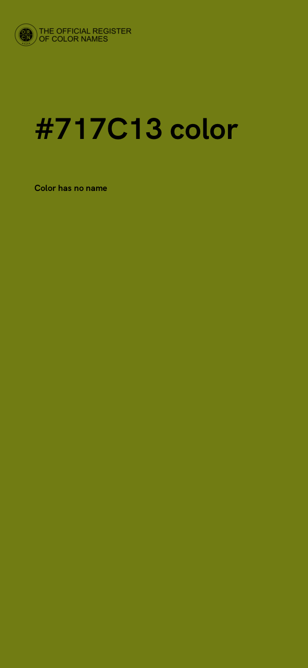 #717C13 color image