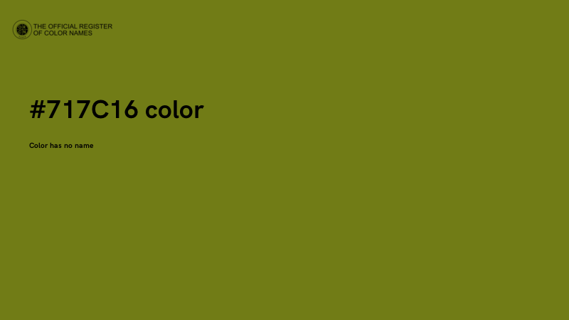 #717C16 color image