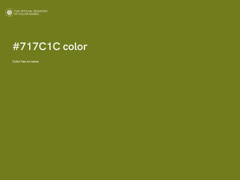 #717C1C color image