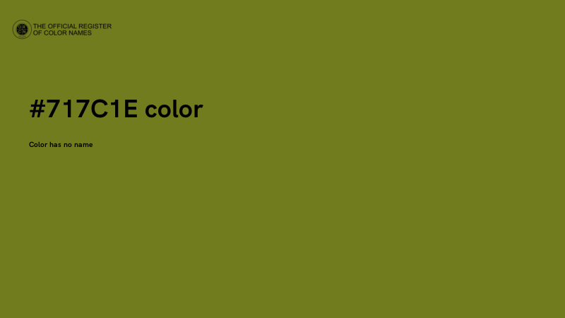 #717C1E color image