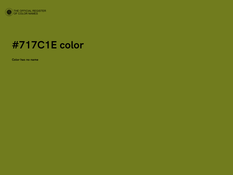 #717C1E color image