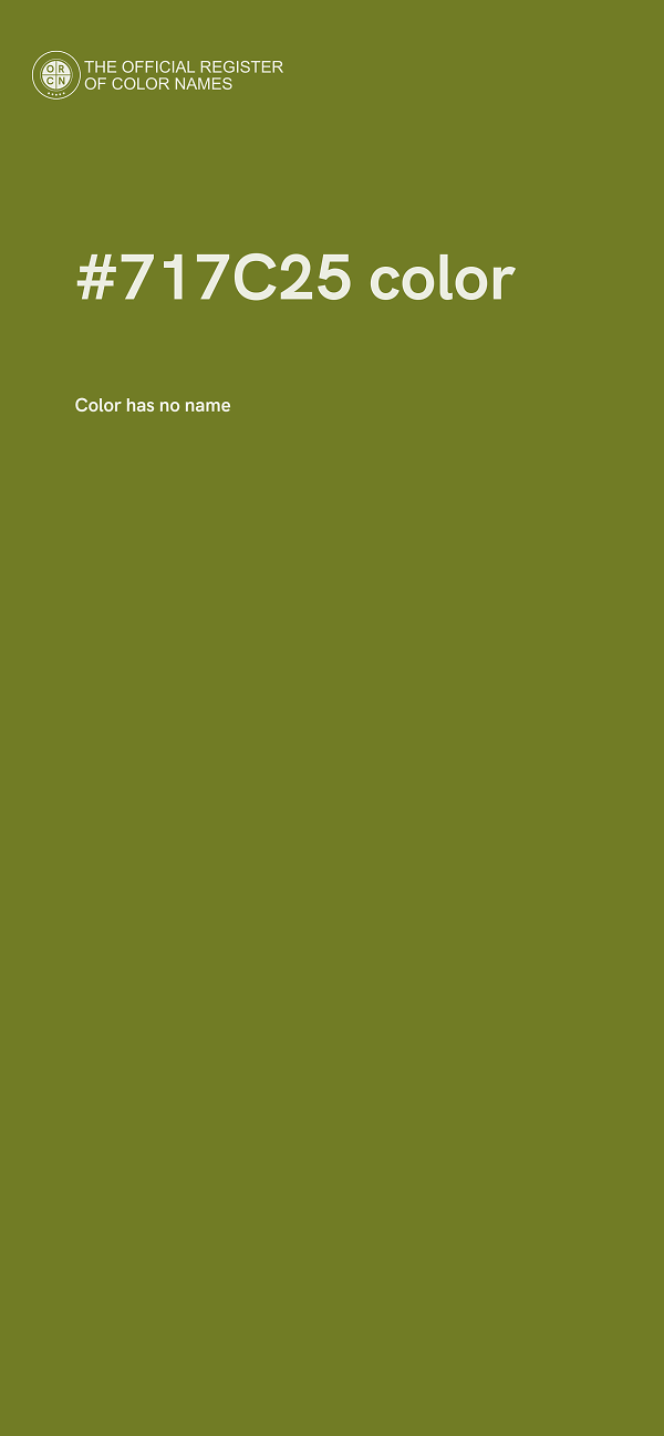 #717C25 color image