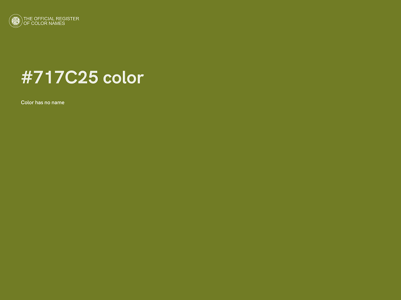 #717C25 color image