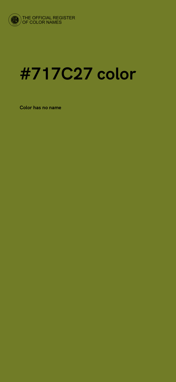 #717C27 color image