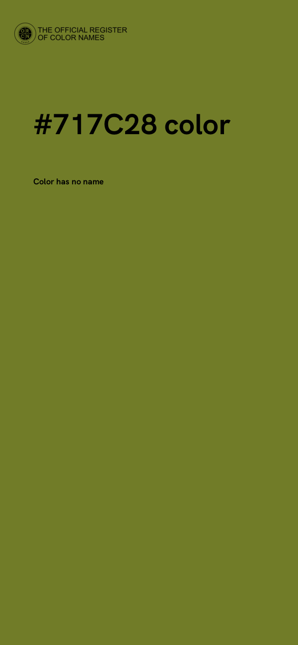 #717C28 color image