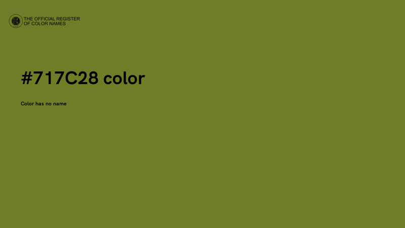 #717C28 color image